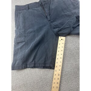 Y2K Tommy Bahama-cargoshort heren 36 grijs ontspannen katoenmix Tencel-katoen utility afbeelding 7