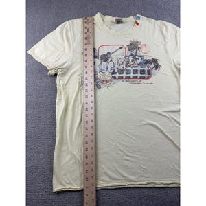 Vintage Buffalo David Bitton T-Shirt Men L Cream Short Sleeve Grunge Rockfest image 6