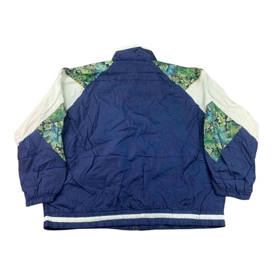 Vintage Bold Spirit Windbreaker Jacket Petite XL Floral Nylon 90s