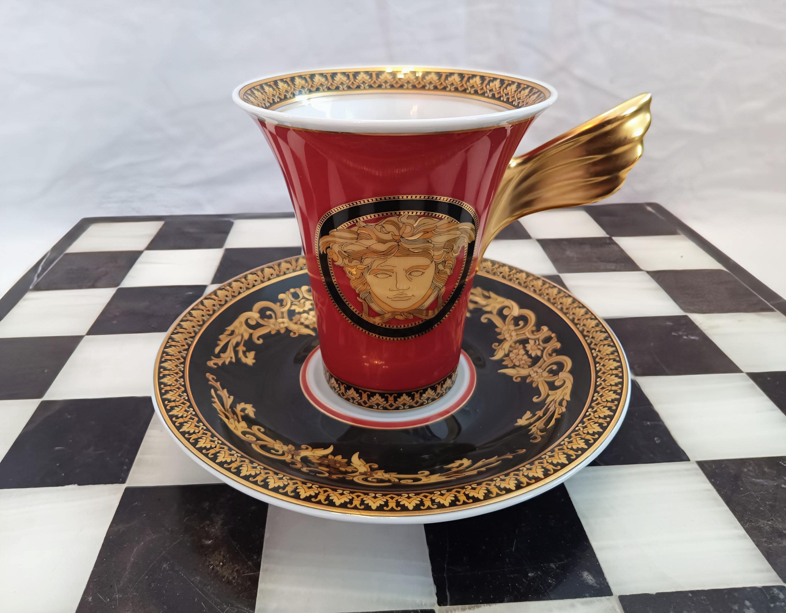 Versace Medusa Red Rosenthal - Etsy