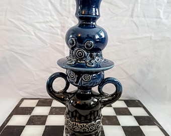 Bjorn Wiinblad Nymolle Denmark, Rare Set of Two Candle Holders