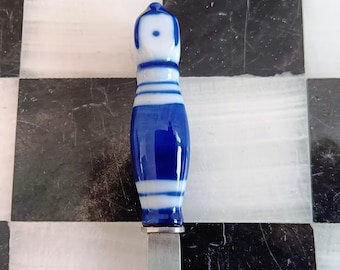 Garfo para fondue Rosenthal Björn Wiinnblad azul Siena vintage