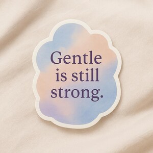 Digitale sticker zacht is nog steeds sterk | Affirmatie geestelijke gezondheid | Goodnotes + png voor digitale logboeken