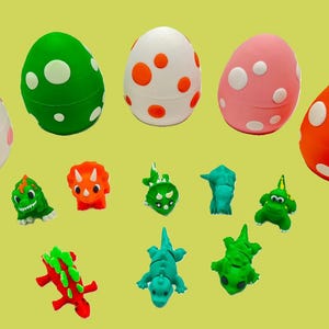 Articulated Fidget Dinosaurs - 3D Printed Mini Pets for Stress & Focus  Pocket-Sized Desk Toys for All Ages