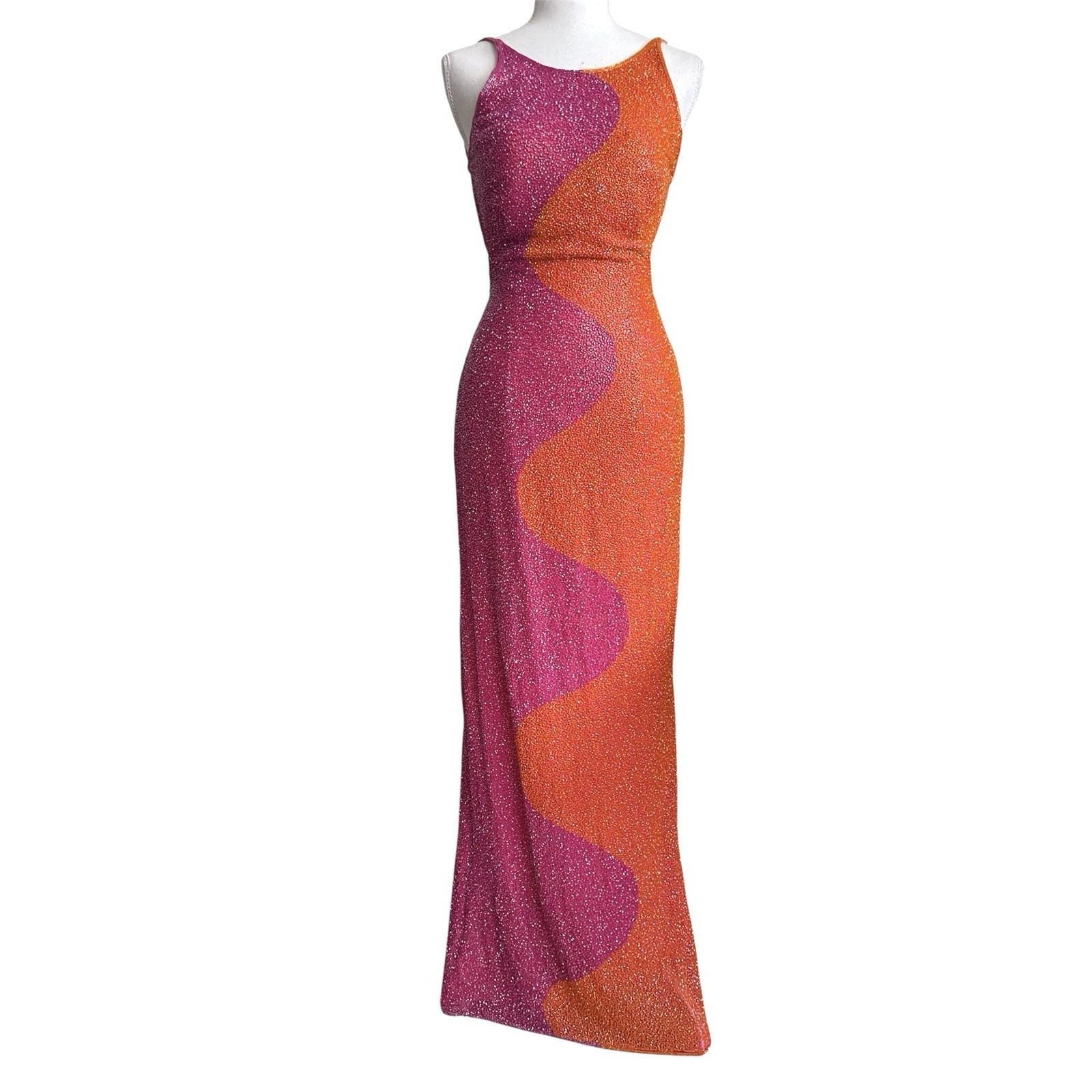 Beaded Sean Collection Gown - Etsy