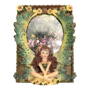Vintage Forest Fairy Floral 7x5 Resin Photo Picture Frame Fairycore Fantasy