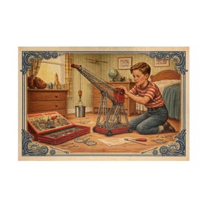 Quebra-cabeça Erector Set dos anos 1950, menino, 1014 peças, brinquedo vintage, quebra-cabeça de engenharia nostálgico da infância