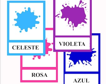 Spanish Colors Flashcards – Kids Educational Printable (PDF Download)