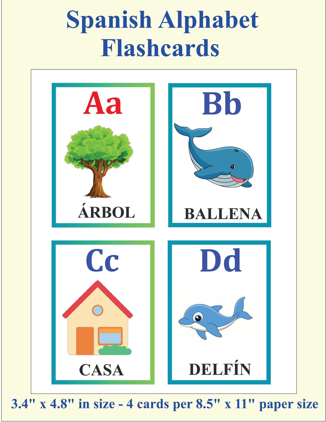 Spanish Alphabet Bundle | Flashcards + Activity Pack | Ages 5–9 | PDF ...