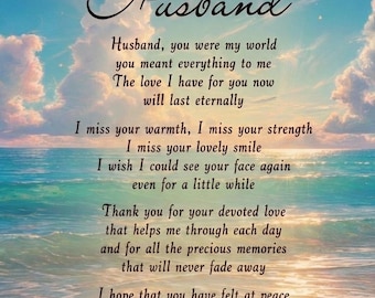 In Loving Memory Husband Poem: Cherishing Love and Loss Until We Meet Again