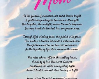 Dearest Mom Poem: Cherishing Memories, Eternal Love Tribute