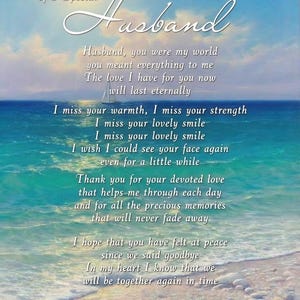 In Loving Memory Husband Poem: Tribute, Loss, Eternal Love Until We Meet Again