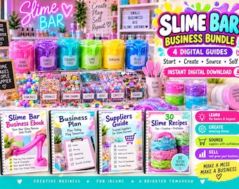 Slime Business Starter Bundle | Ebook, Plan, Recipes, Toolkit (Digital Download)