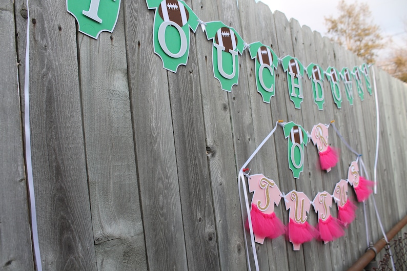 Touchdowns or Tutus Banner - Etsy