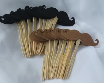 Mustache Cupcake picks