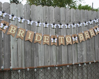 Bride to bee banner