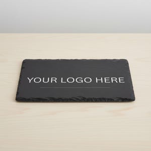 Customised Black Slate Placemat -  Your own logo
