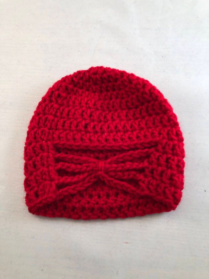 red newborn hat
