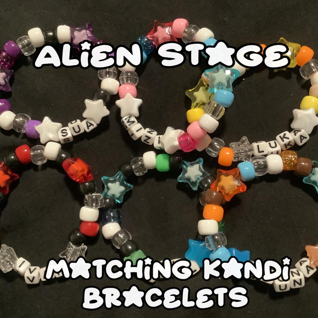 Alien Stage Kandi Bracelets / Alnst Kandi Bracelets / Matching Alien ...