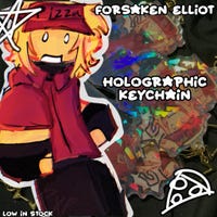 Alien Elliot FORSAKEN Roblox Glitter Keychain 2 Inches - Etsy