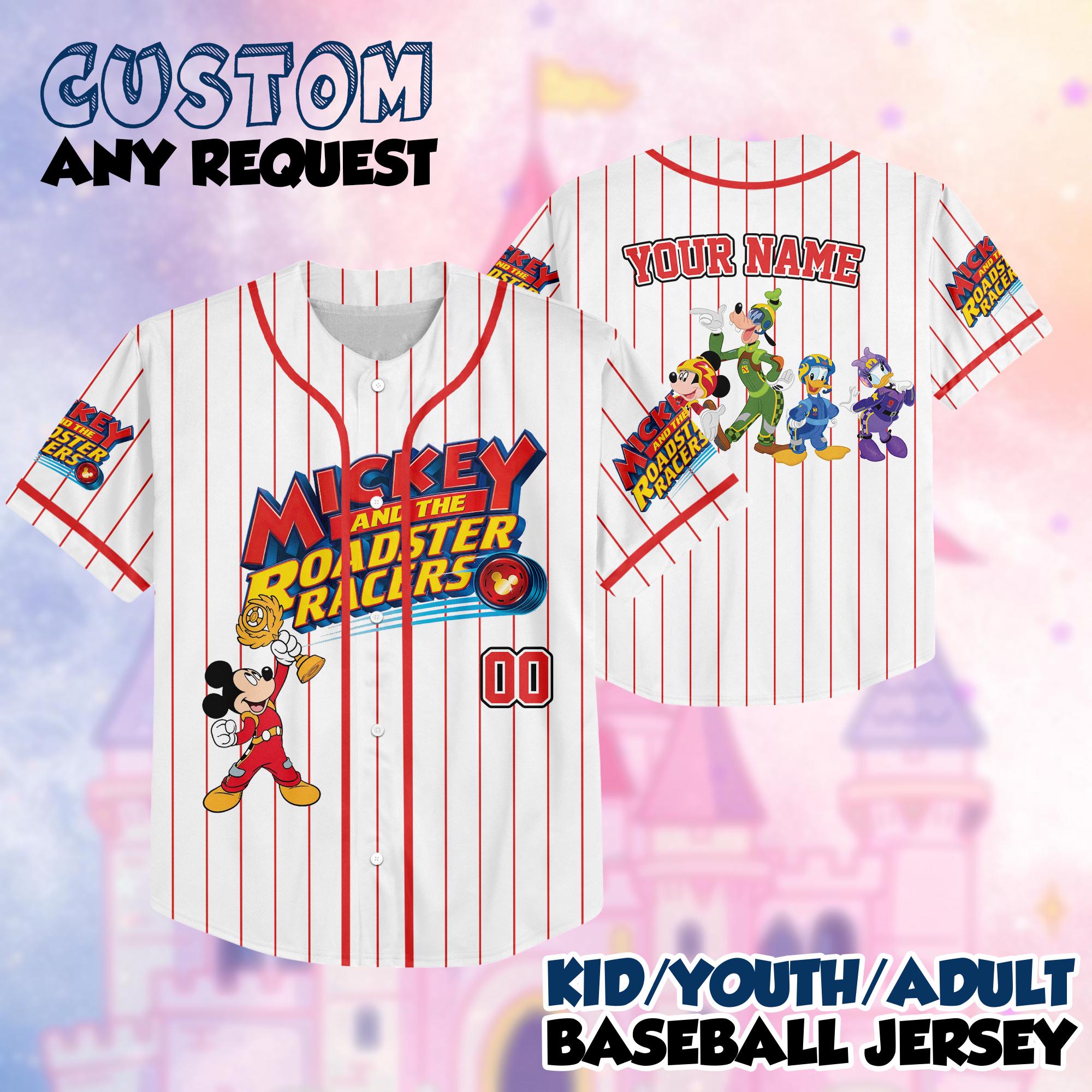 Discover Mickey and the Roadster Racers Jersey Shirt, Mickey and the Roadster Racers Baseball Jersey