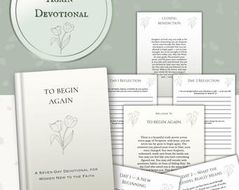 New Believer Christian Devotional | 7 Day Scripture Reflection  | Faith for Beginners