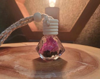 Higher Vibration Car Diffuser | Crystal Car Charm | Essential Oil Gift | Uplifting Boho Accessory