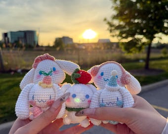 Handmade Cinnamoroll Crochet Plush – Ethically Made in Canada