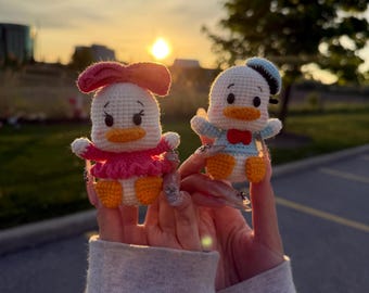 Handmade Donald and Daisy Duck Amigurumi Plush – Ethically Made in Canada