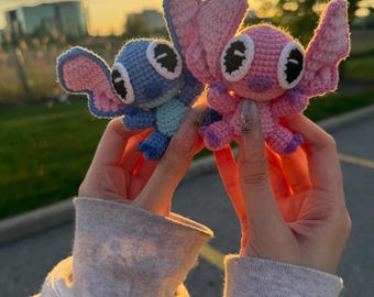 Premium Handmade Stitch or Angel Crochet Plush – Ethically Made in Canada