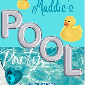 Pool Party Invitation