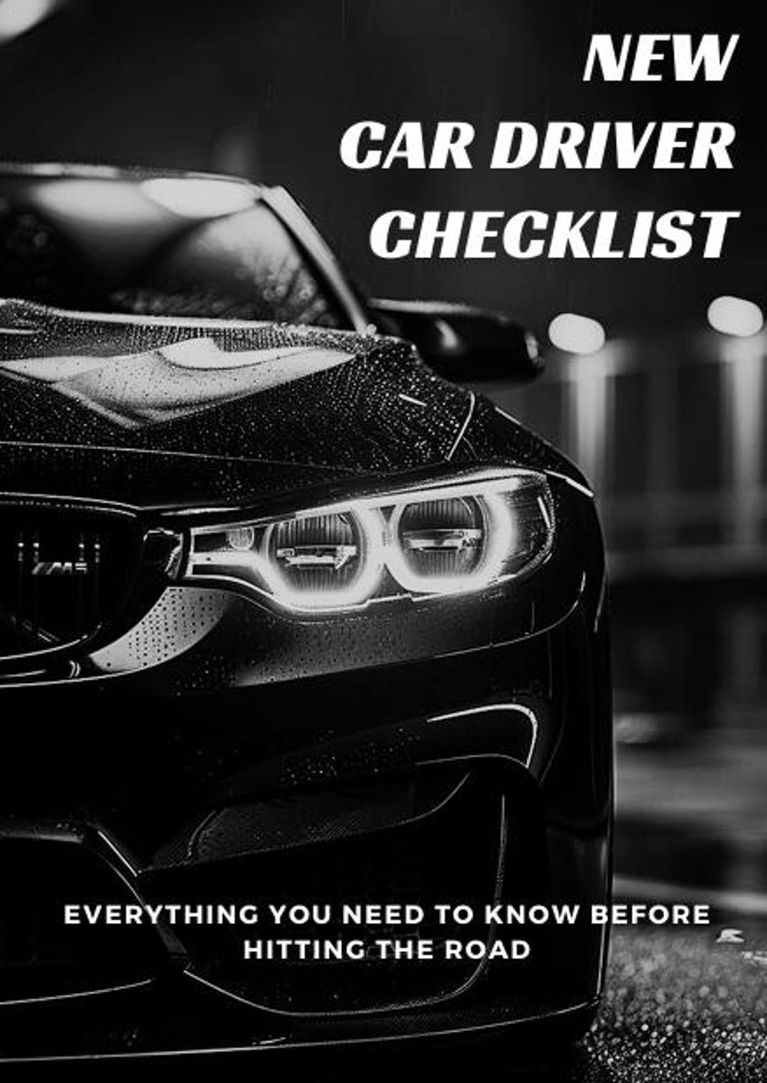 New Car Driver CHECKLIST, a Gift for New Car Drivers & New Driver's ...