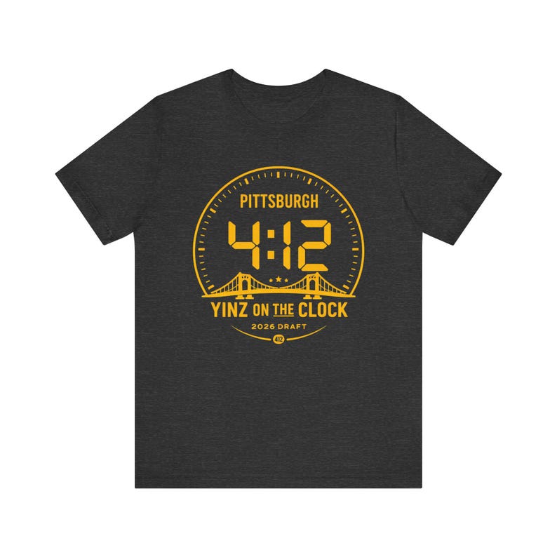 Pittsburgh Draft Shirt Yinz On The Clock Tee, 412 Football Shirt, Steel City Draft 2026 Shirt, Pittsburgh Game Day Tee, Yinzer Fan Gift image 11