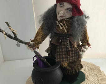 Baba Yaga witch doll