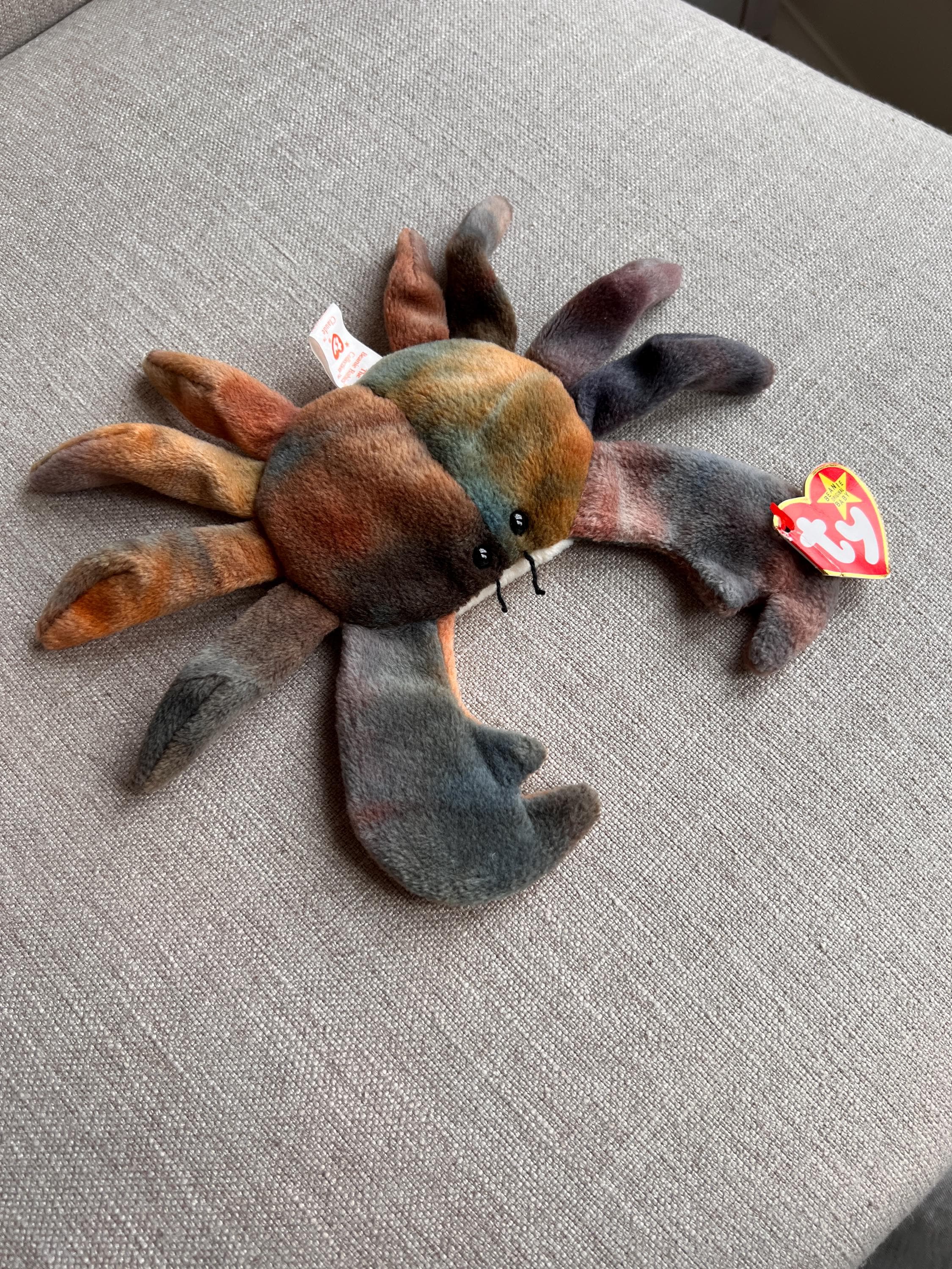 RARE Original "CLAUDE" the Crab Beanie Baby 1996 (Retired)