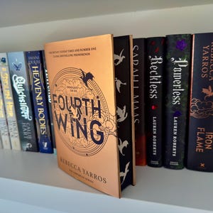 HARDCOVER Fourth Wing - custom stencilled sprayed edges