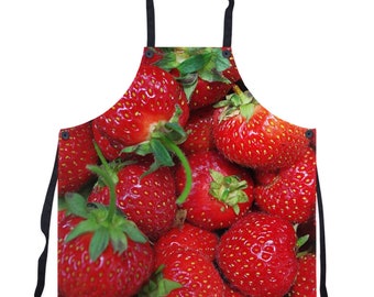 Strawberry Basket Apron - fresh farmer market fruit