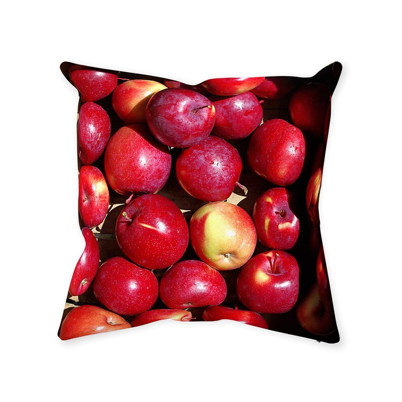 Wood cutting board with apple ceramic tile farmer's Etsy