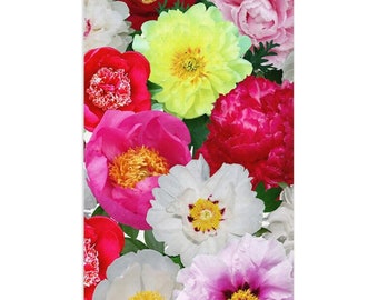 Peony Extravaganza Dish Towel, kitchen decor, housewarming gift