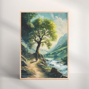 Psalm 1 Scripture Print: Christian Bible Verse Wall Art (Digital Download)