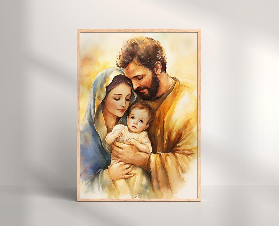 Holy Family Renaissance Art Print, Catholic Icon (digital Download) - Etsy