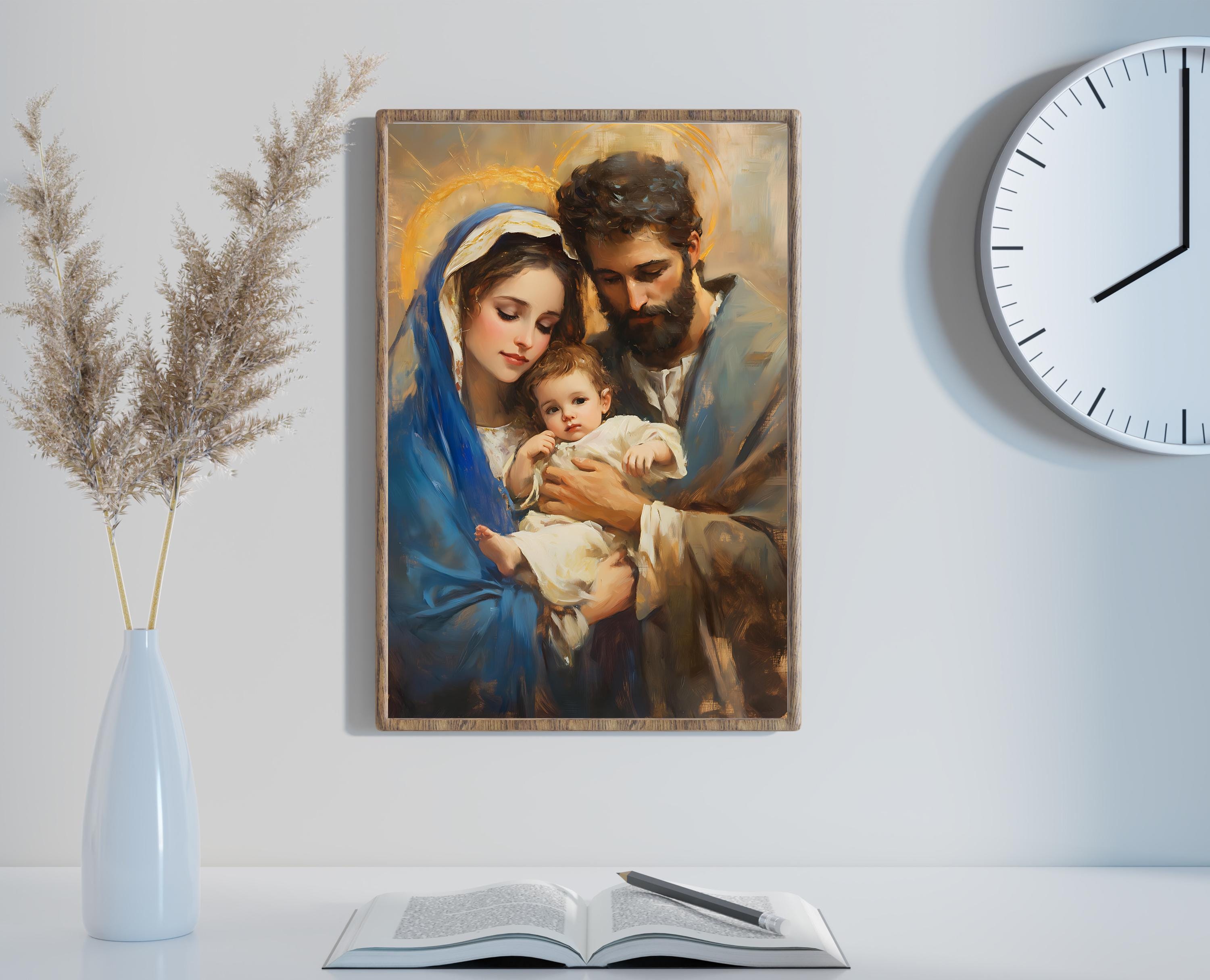Holy Family Renaissance Art Print, Catholic Icon (digital Download) - Etsy