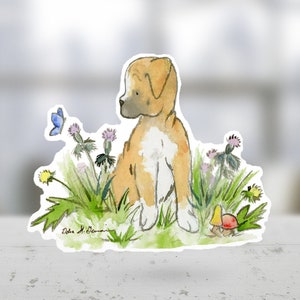 Boxer Dog Sticker, Pitbull Car decal, Cute Dog Sticker, Boxer Dog Gift, Die-Cut Decal, Vinyl Dog Sticker, Waterproof Sticker, Dog Lover Gift