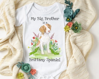 Brittany Spaniel Baby Bodysuit, Brittany Spaniel Baby Gift, Brittany Spaniel Lover, Baby Shower Gift, Birth Announcement, Spaniel Gift