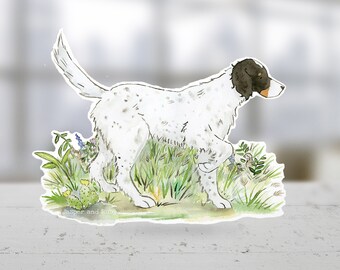 English Setter Sticker, Setter Decal, Setter Car Decal, Setter Gifts, Vinyl Dog Sticker, Setter Stuff, Dog Lover Gift, Dog Mom Gift
