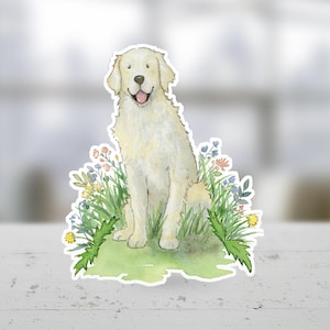 Golden Retriever Sticker, Golden Retriever Car decal,  Die-Cut Decal, Vinyl Dog Sticker, Waterproof Sticker, Dog Lover Gift, Golden Gift