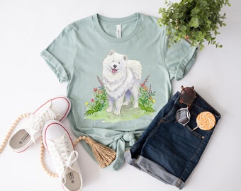 Kids Samoyed Tee, Gift for Samoyed Lover, Cute Samoyed Shirt, Samoyed Gift, Dog Lover Gift, Children's Samoyed Shirt, Dog Lover Tee