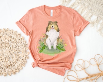 Sheltie Tee, Sable Shetland Sheepdog, Sheltie Shirt, Gift for Sheltie Lover, Cute Sheltie Tee, Pet Parent Gift, Dog Lover Gift, Dog Mom Gift