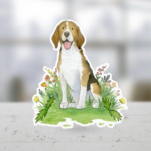Beagle Sticker, Cute Beagle Vinyl Sticker, Beagle Gift, Beagle Lover, Beagle Mom, Laptop Sticker, Cute Dog Sticker, Dog Lover Gift