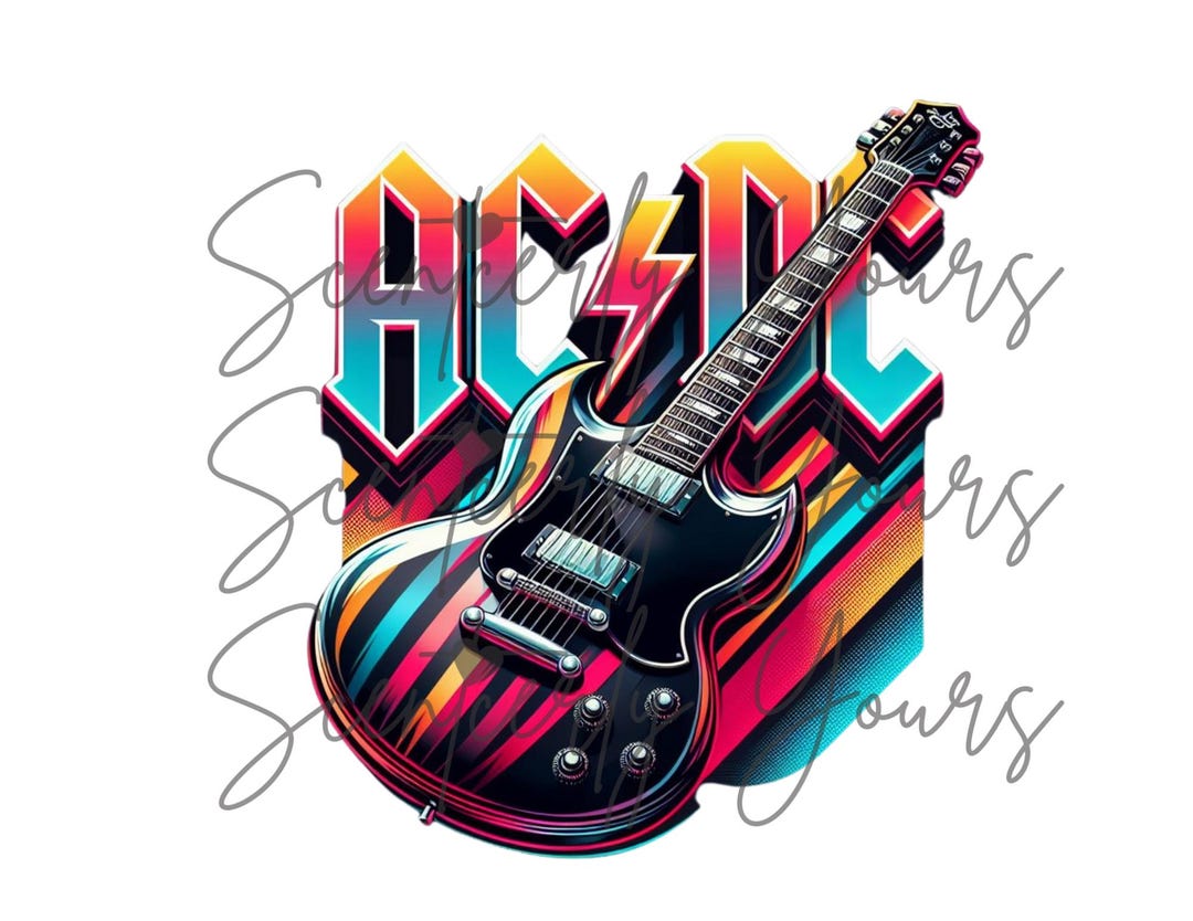 ACDC, Shirt Design, Sublimation, Png - Etsy